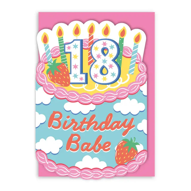Age 18 Cake Card