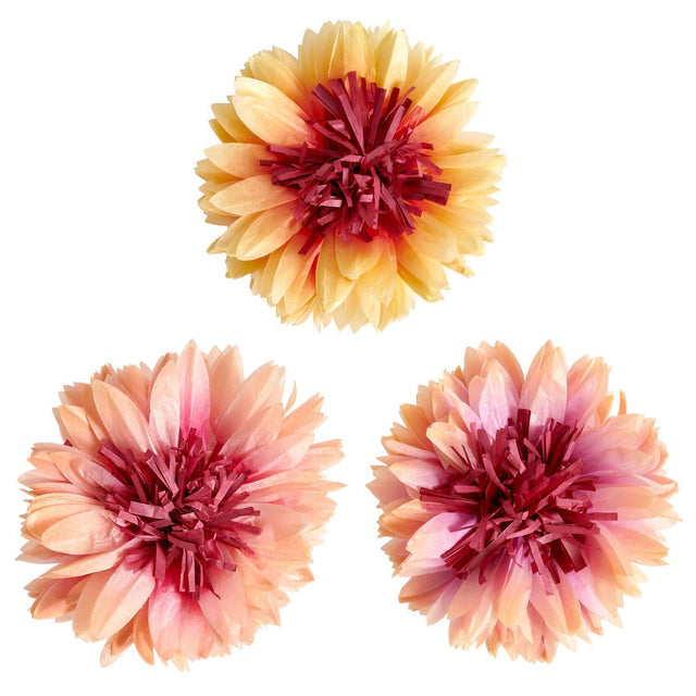 Sun Hat Tissue Paper Flower Decorations