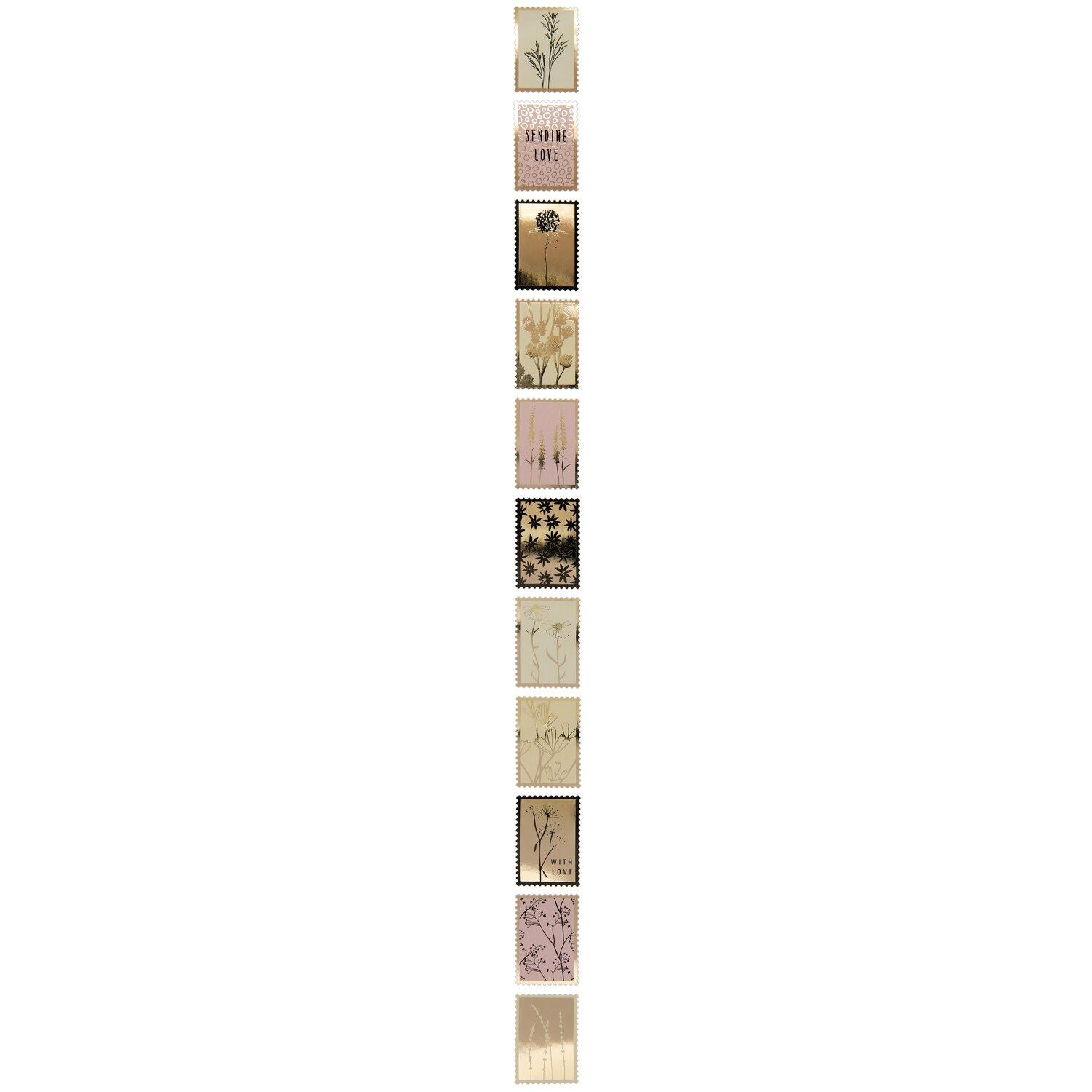 Grasses Stamps Sticker Roll
