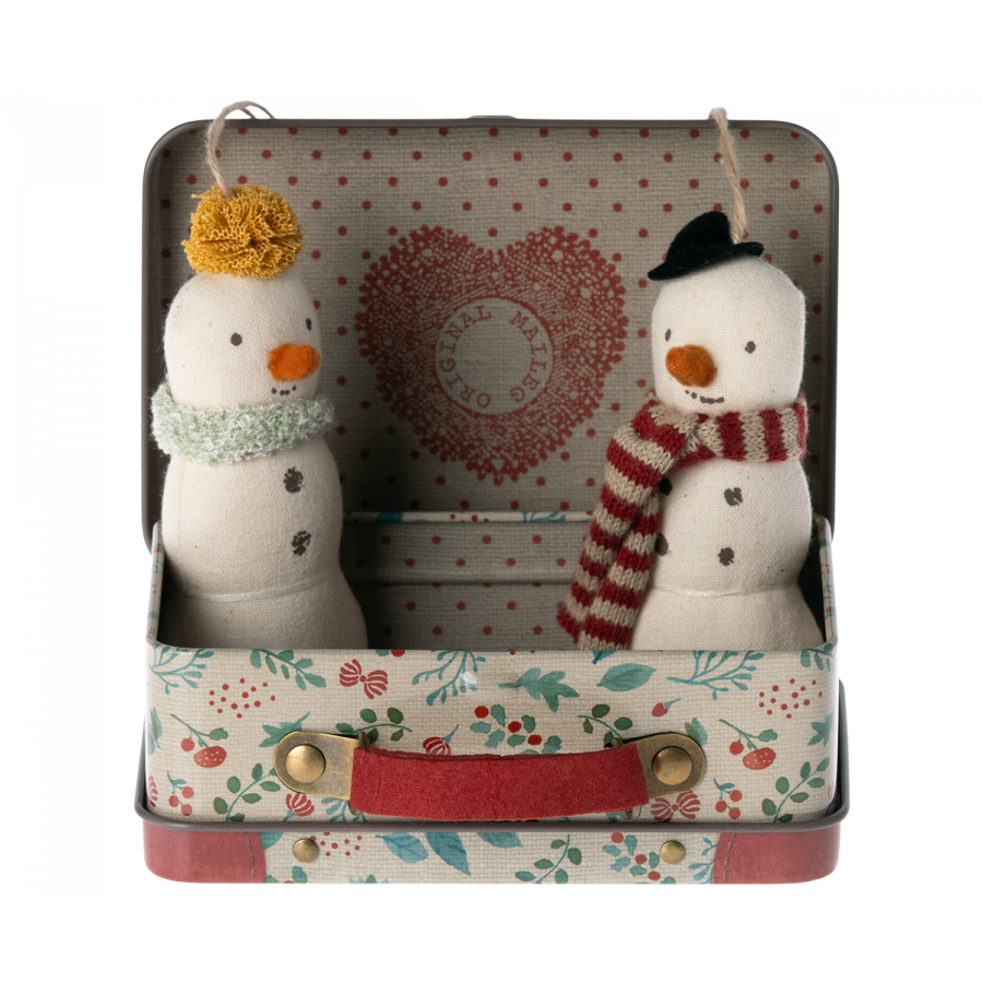 Snowmen in a Suitcase Decorations