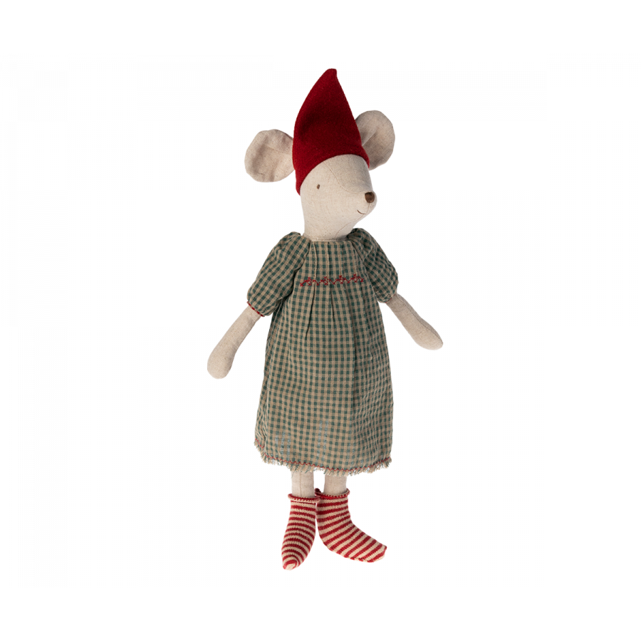 Medium Christmas Girl Mouse Toy