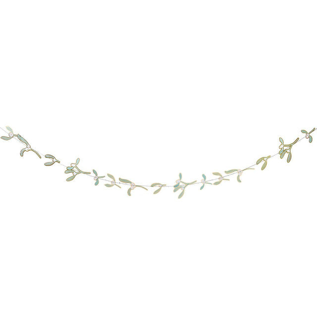 Advent Mistletoe Sewn Garland