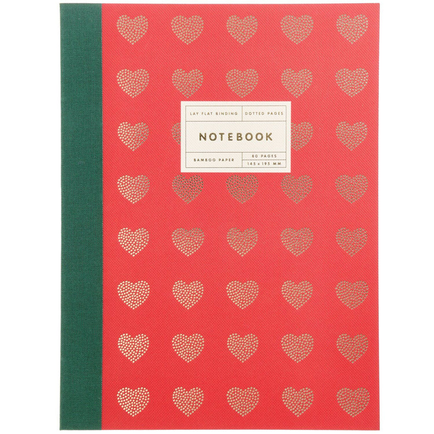 Red Hearts Notebook