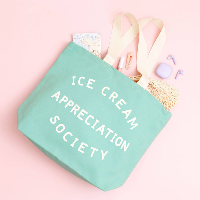 Sea Glass Ice Cream Appreciation Society Tote Bag