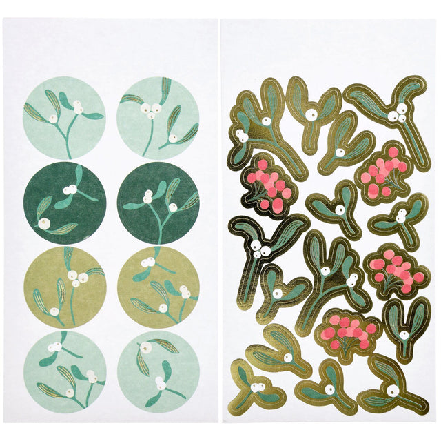 Advent Mistletoe Sprigs Stickers