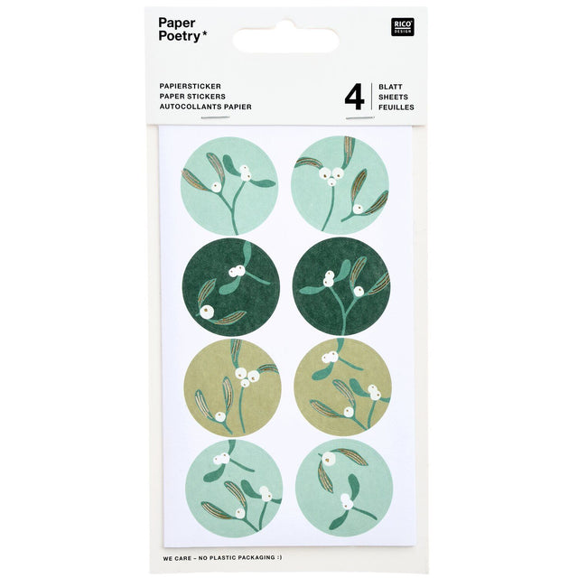 Advent Mistletoe Sprigs Stickers