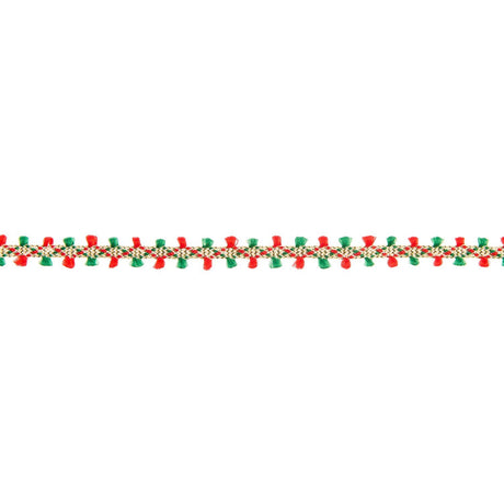 Red & Green Tassle Ribbon