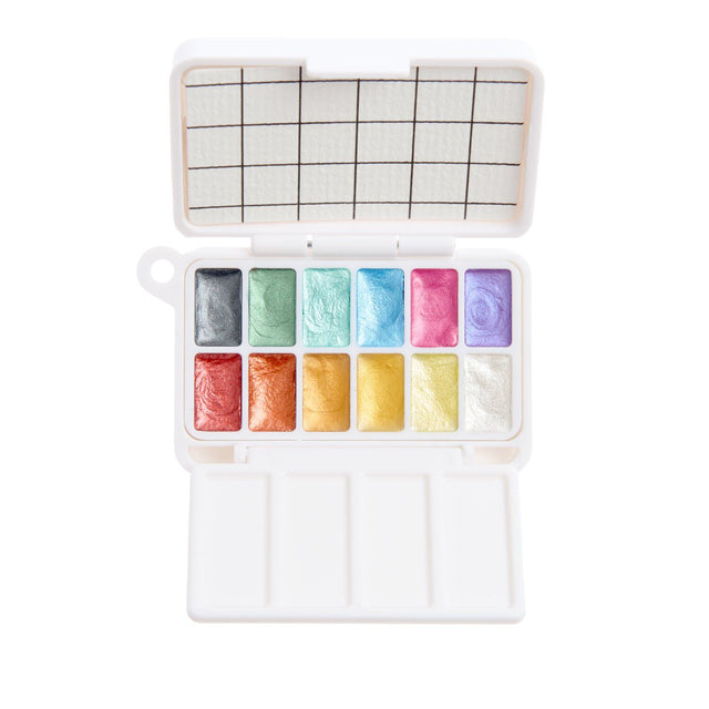 Mini 12 Metallic Watercolour Set