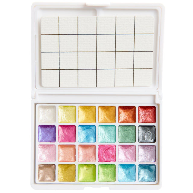 Mini 24 Metallic Watercolour Set