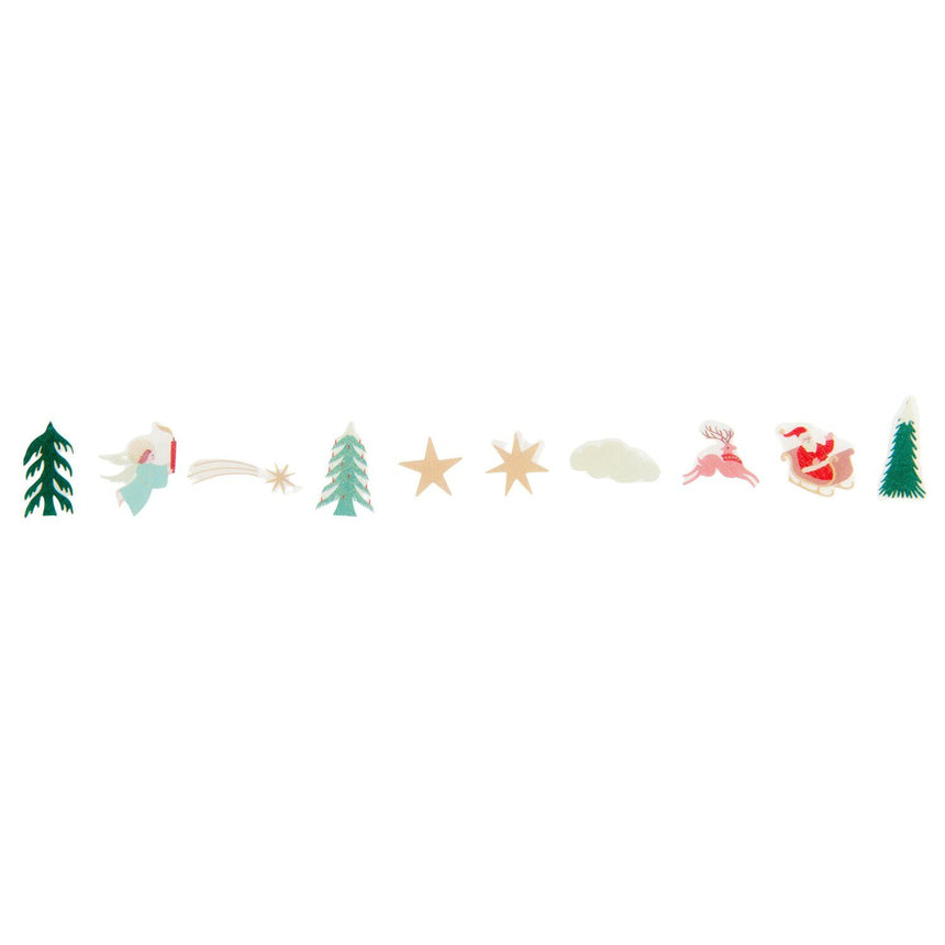 Advent Winter Forest Sticker Roll