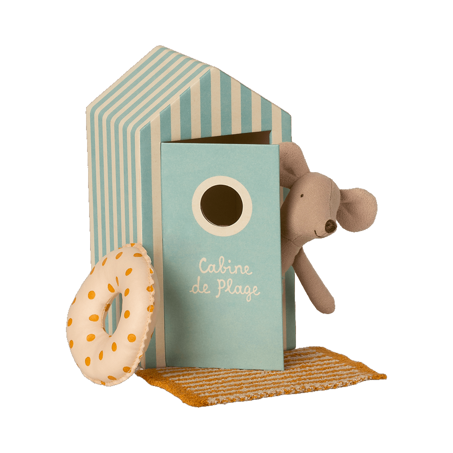 Little Brother Mouse In Beach Cabin