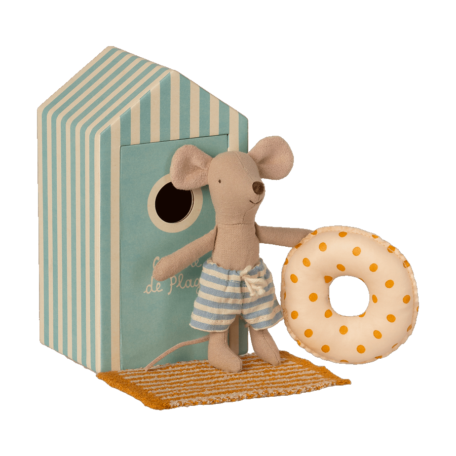Little Brother Mouse In Beach Cabin