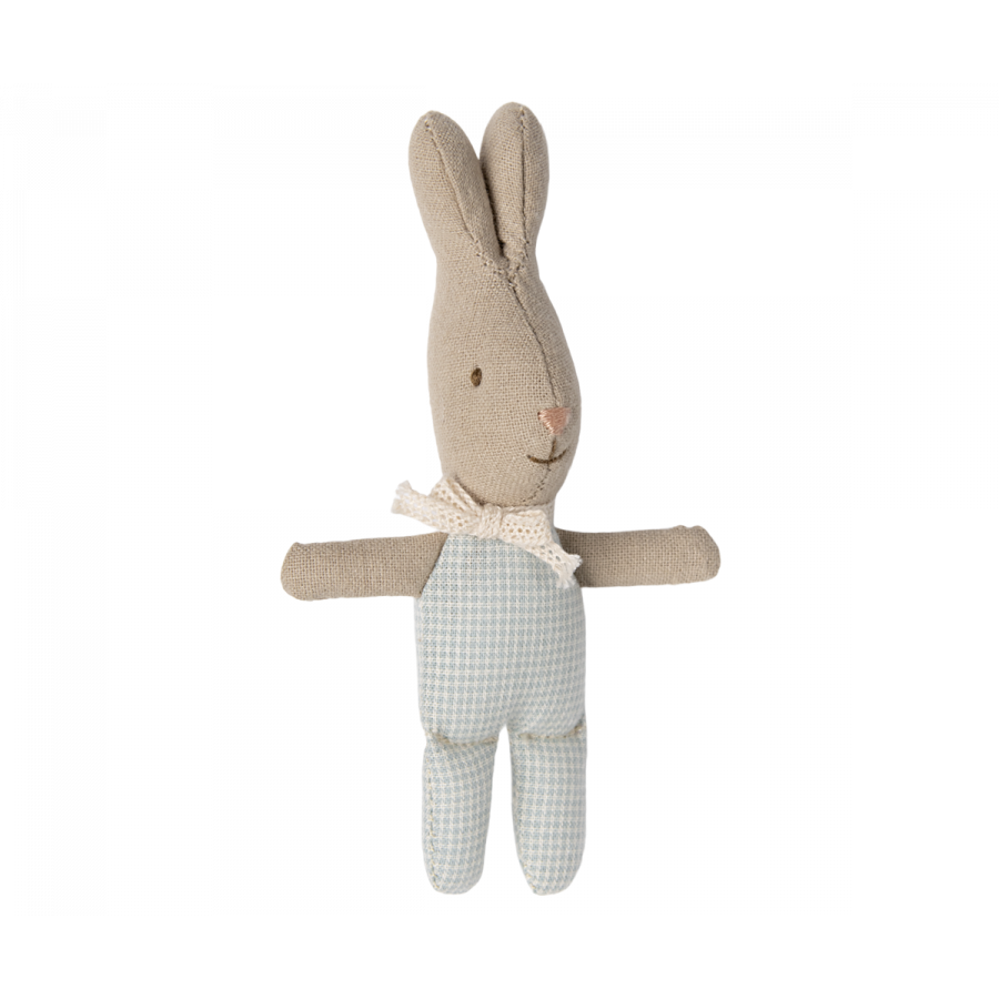 Mini Blue Check Bunny