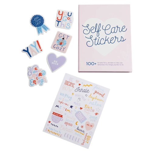 Self Care 100 Stickers Book