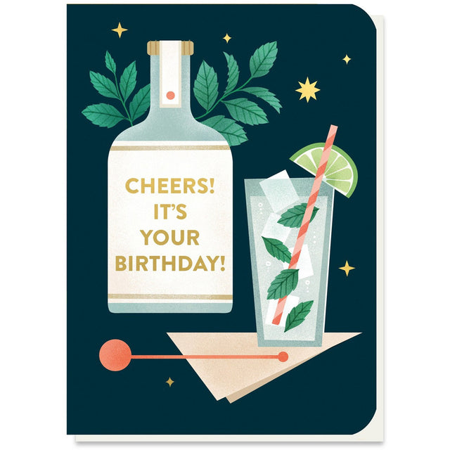 Mojito Mint Seed Stick Birthday Card
