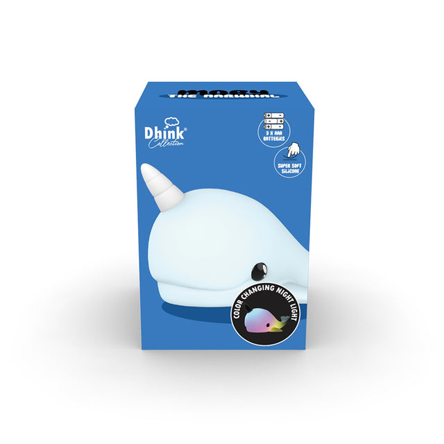 Blue Narwhale Medium Night Light (new)