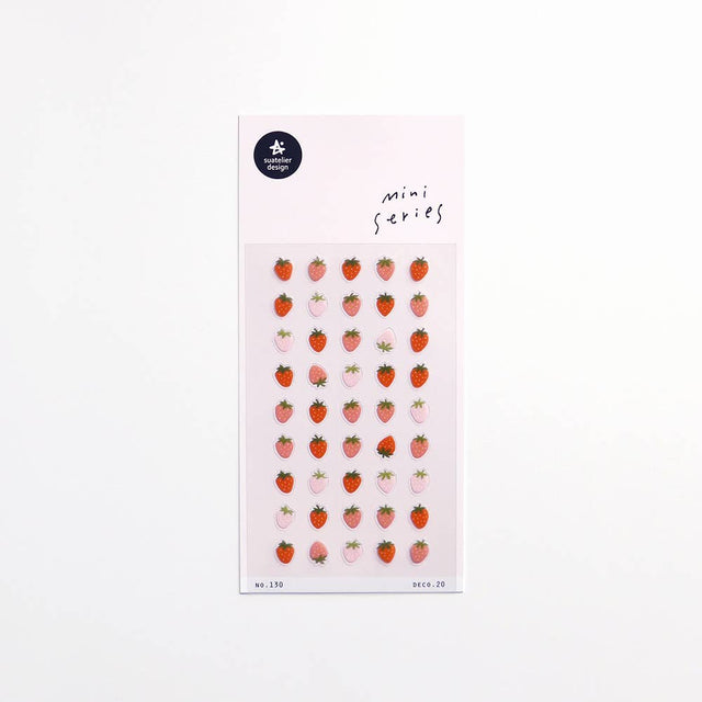 Mini Strawberry Stickers