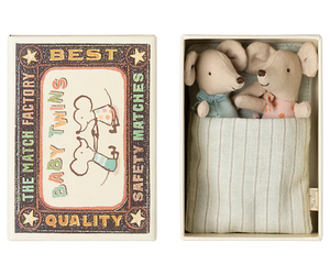 Twins Baby Mice In Matchbox