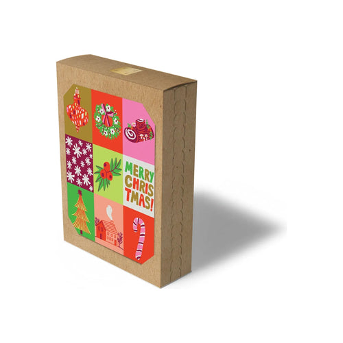 Christmas Grid Box Of Cards