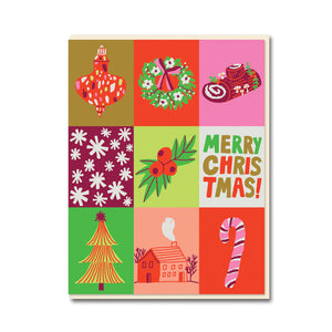 Christmas Grid Box Of Cards