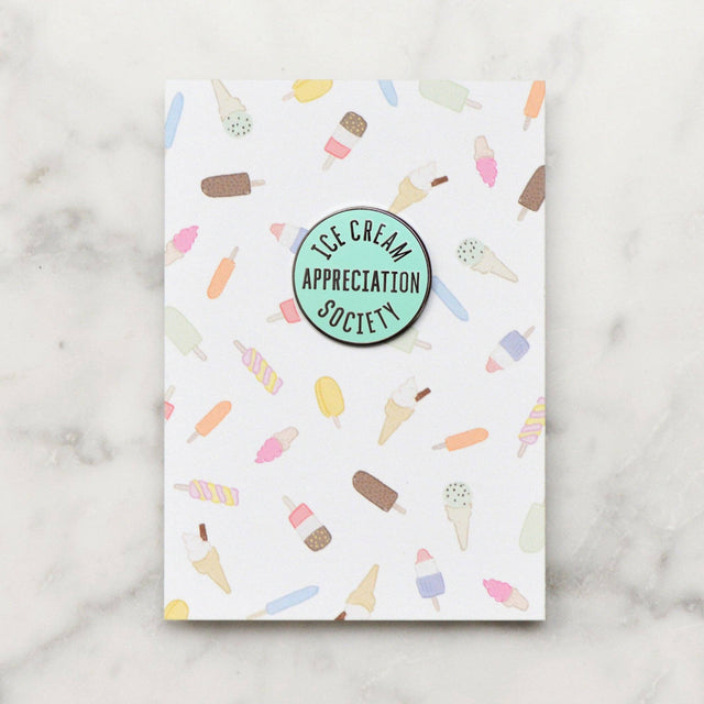 Mint Ice Cream Appreciation Society Pin