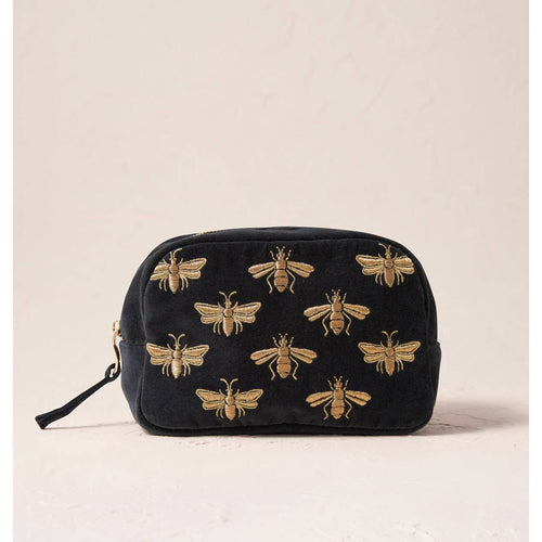 Honey Bee Charcoal Cosmetic Bag