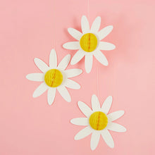 Load image into Gallery viewer, Daisy Honeycomb Decorations