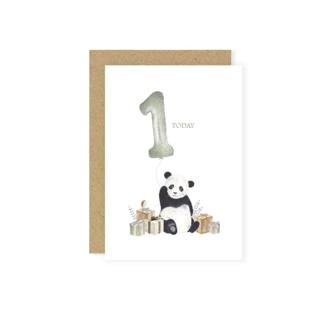 Age 1 Panda Card