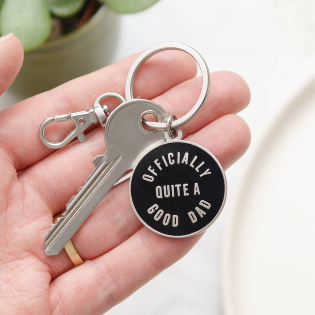 Officially Quite a Good Dad Keyring