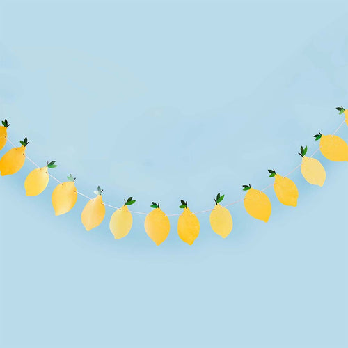 Lemon & Gingham Shaped Bunting