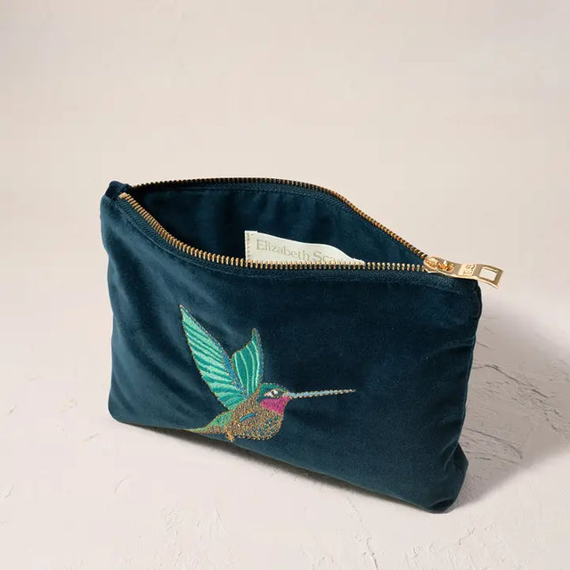 Hummingbird Ink Blue Mini Pouch