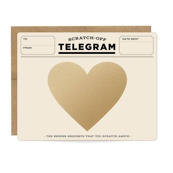 Classic Telegram Scratch-off Card