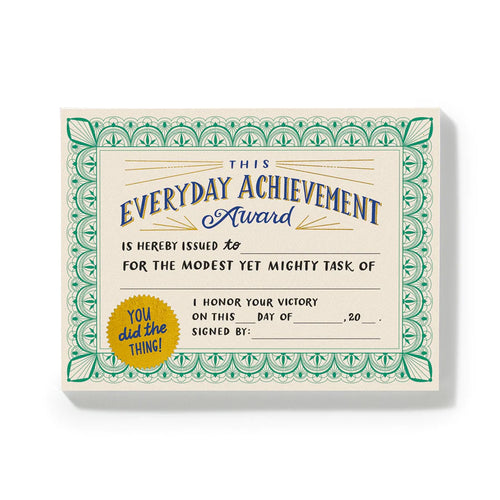 Everyday Achievement Certificates