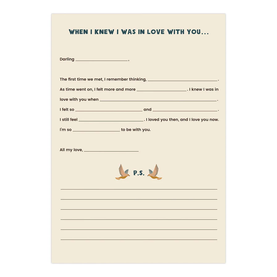Fill In Letters: A Box Of Love