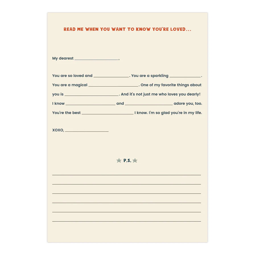 Fill In Letters: A Box Of Friendship