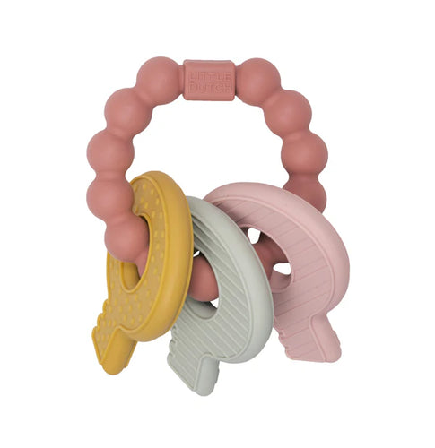Pink Keychain Teething Toy