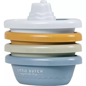 Blue Stackable Bath Boats