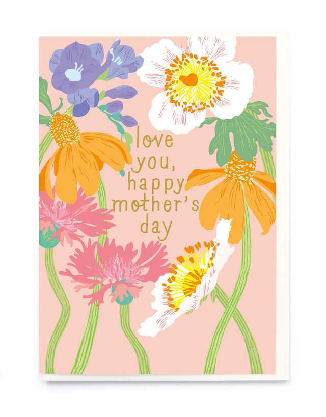 Pink Floral Mother’s Day Card