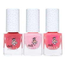 Load image into Gallery viewer, Pink Glitter Set Of 3 Kids Nail Polishes