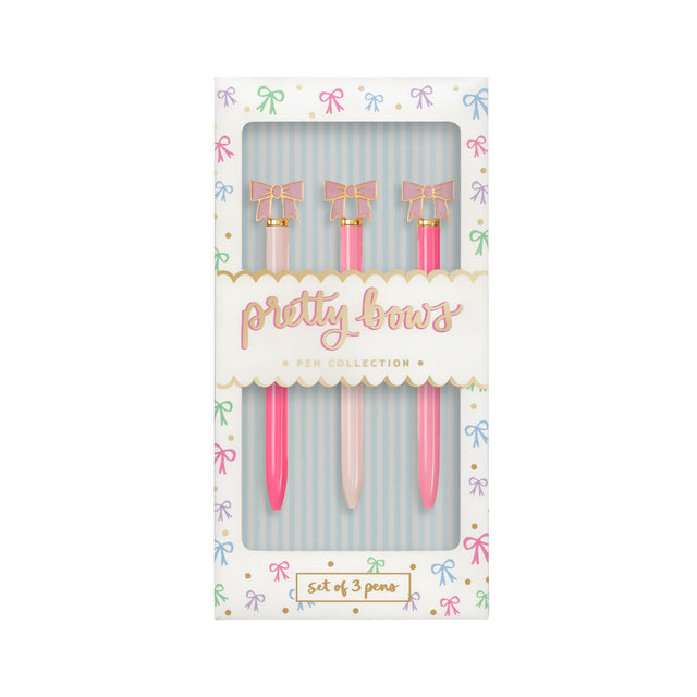 Pretty Bows Set Of 3 Pens