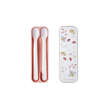 Load image into Gallery viewer, Flowers &amp; Butterflies Set Of Two Feeding Spoons