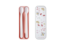 Load image into Gallery viewer, Flowers &amp; Butterflies Set Of Two Feeding Spoons