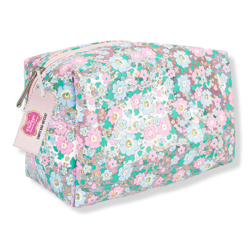 Periwinkle Floral Make Up Bag