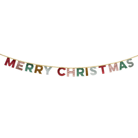 Velvet Merry Christmas Garland