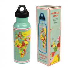 Load image into Gallery viewer, World Map Stainless Steel Bottle