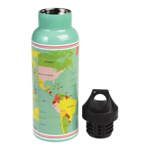 Load image into Gallery viewer, World Map Stainless Steel Bottle