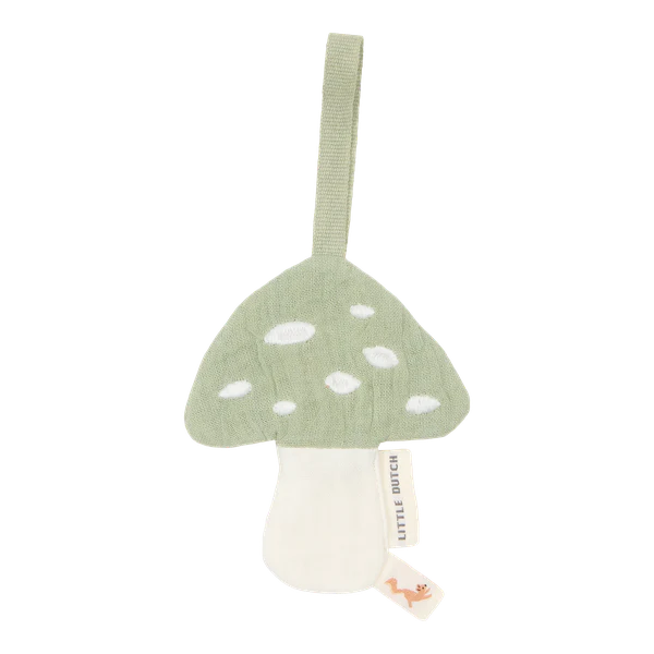 Mushroom Muslin Pacifier Cloth