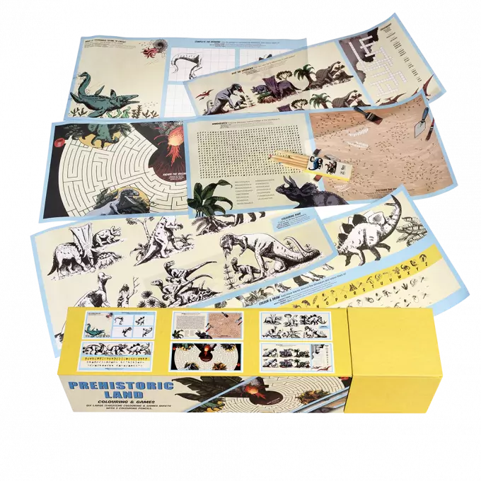 Prehistoric Land Dinosaur Activity Set