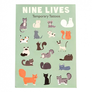 Nine Lives Temporary Tattoos
