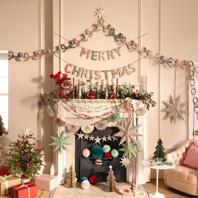 Meri Meri x Liberty Merry Christmas Garland